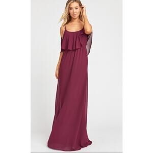 NWT Show Me Your Mumu Caitlin Ruffle Maxi Dress SIZE M